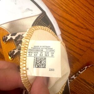 Unworn Converse leopard print high top 8.5 women